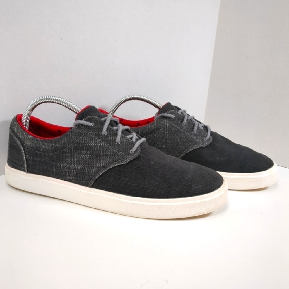 Crocs Dual Comfort  Black/Gray Canvas Sneakers S-8